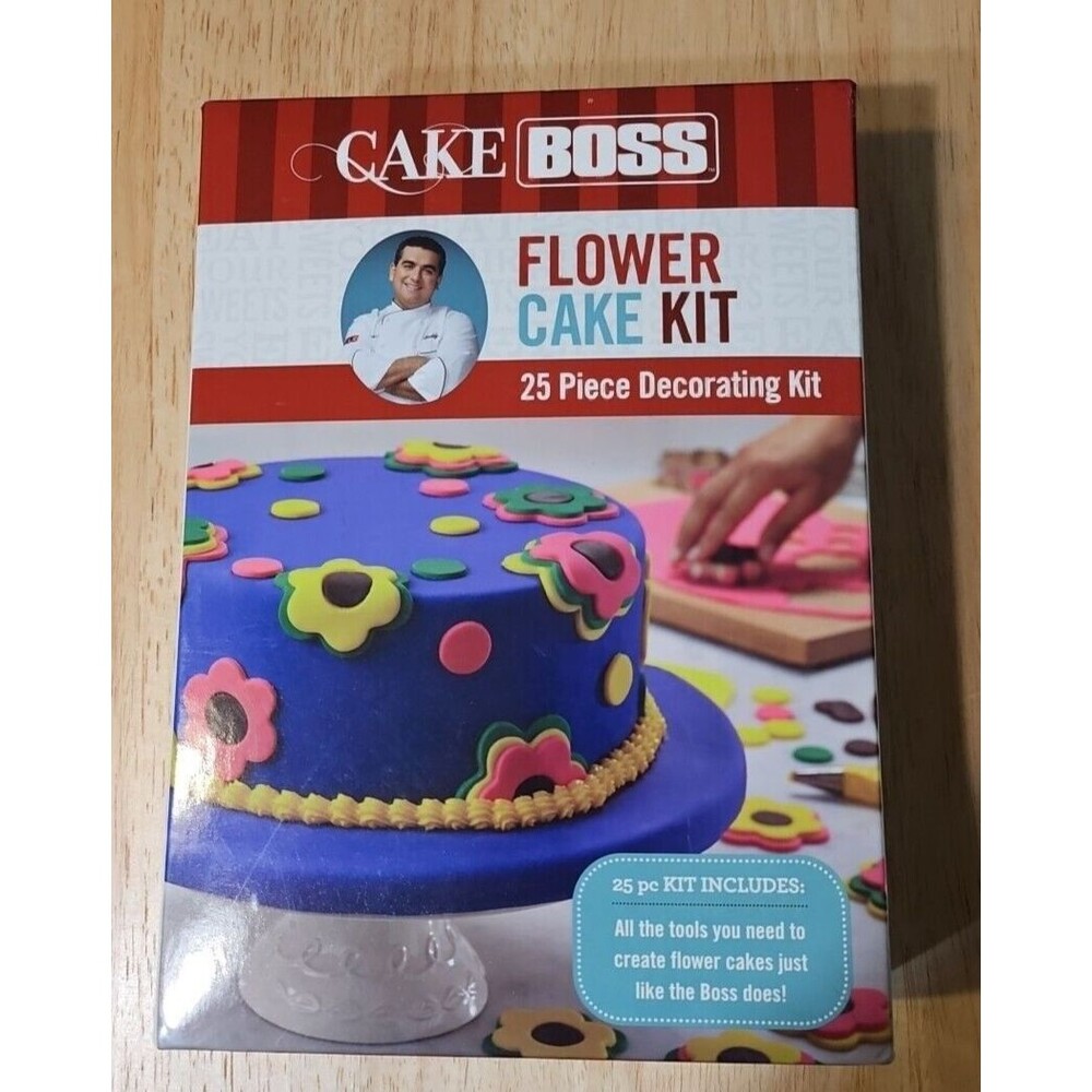 Cake Boss FLOWER CAKE KIT 25 Piece Decorating Kit-NEW IN BOX-Buddy Valastro